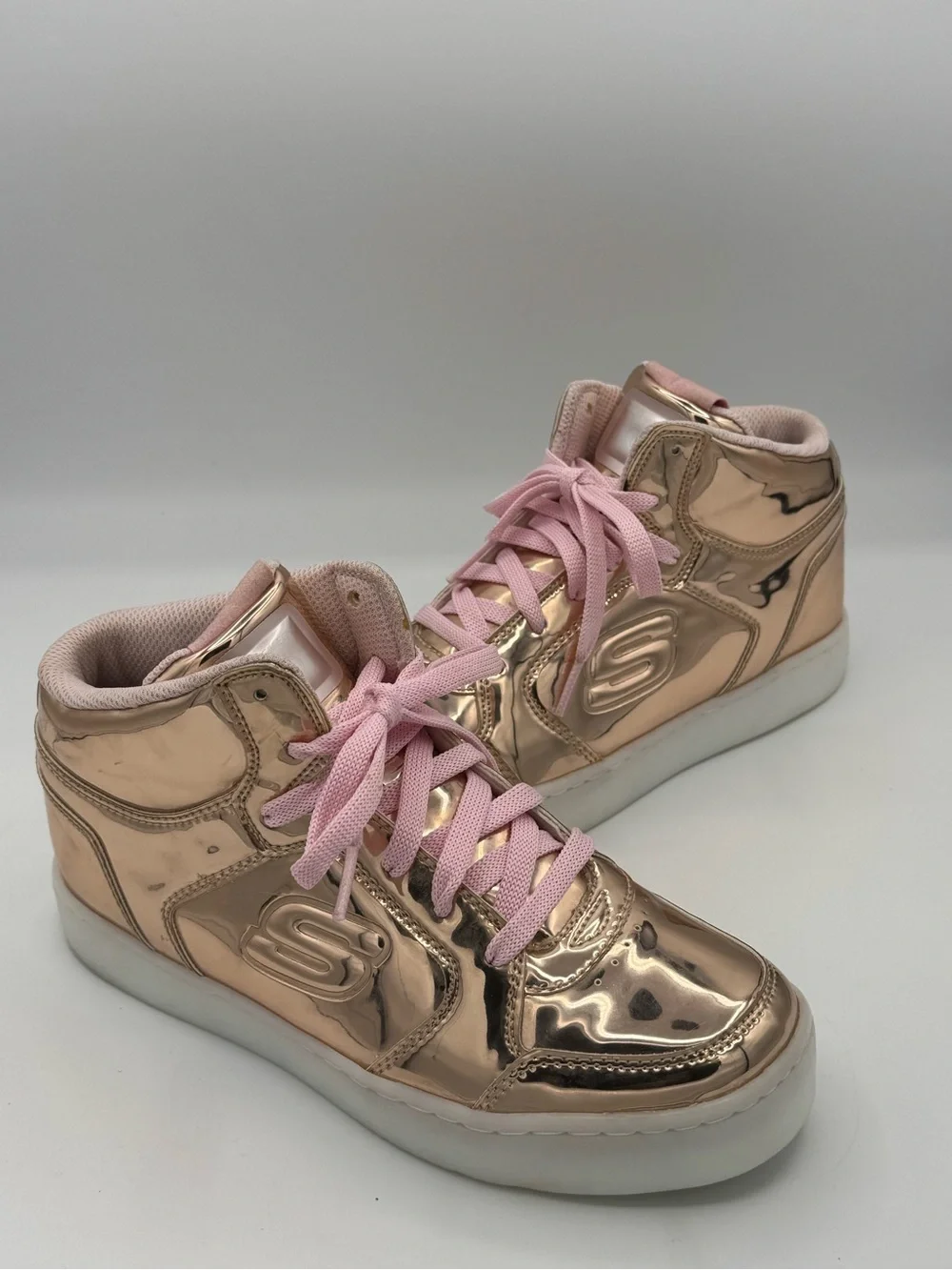 Skechers Energy Lights Dance n Dazzle Metallic Rose Gold - 11 Light Modes